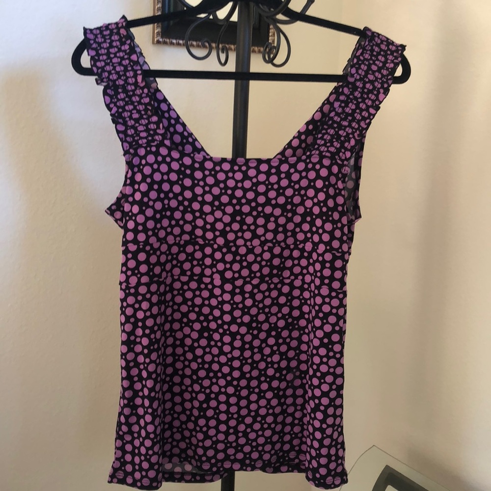 Merona 💜Sleeveless V-neck Top NWOT - Picture 2 of 3